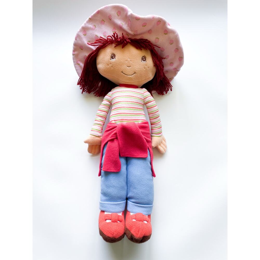 Large Vintage Y2K 2003 30 Inch Strawberry Shortcake Plush Doll Cut Tag